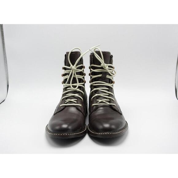 Woolrich Womens Deadeye Brown Leather Lace Boot Flannel Lined Size 8 - Picture 3 of 8